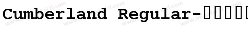 Cumberland Regular字体转换